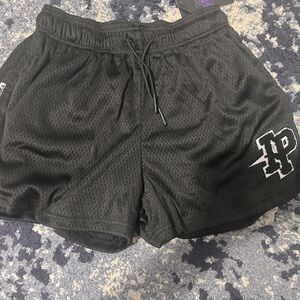 Inaka black mesh shorts. Athletic mesh, easy to move in, brand new with tags